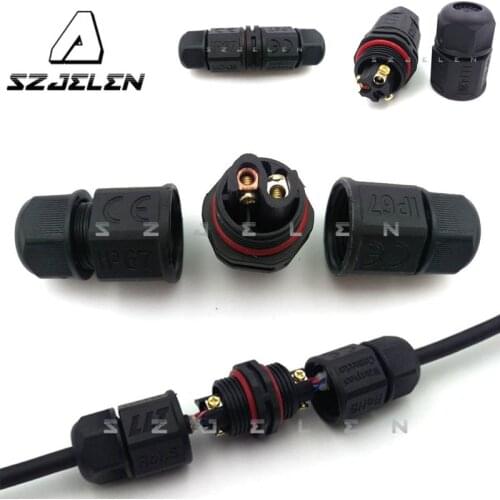 LLT L20 I-Shape IP67 Waterproof Connector 2P,3P,4P ,Cable Wire Plug Socket Joint