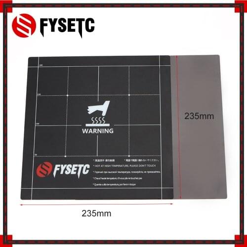 9.2x9.2'' 235x235 mm Magnetic Heatbed Build Surface Plate Sheet 2 in 1 with 3M for Enter-3 Prusa i3 MK3 Ultimaker Anet