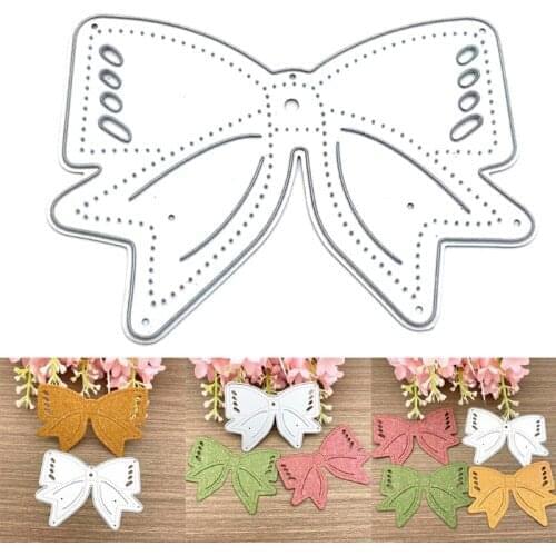 Bow Metal Cutting Dies Stencil DIY Scrapbooking Album Paper Card Template Mold Embossing Decoration