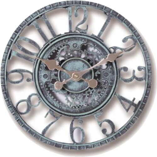 Number Wall Clock Courtyard Clock Large Outdoor Garden Wall Clock Arabic Numerals for Company Kitchen School Cafe