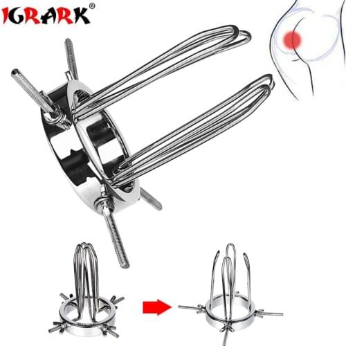 New Metal Anal vagina Extender Ass Speculum Anus Dilator Butt Plug Bdsm sex toys for women men gay adults 18 shop intimate Goods