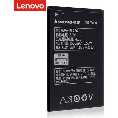 Lenovo Original Battery BL236 1500mAh Battery For Lenovo A278T A365E A308T A369 A66 A318T A385E A300T A208T A218T A269 A305E
