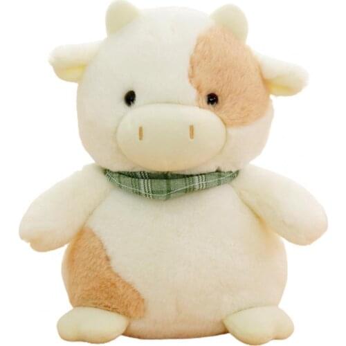 23cm Plush Toys Adorable Novelty Cartoon Bull Doll Lovely Emoticons Home Decor Animal Ox Mascot Toy Gifts For Kid Adult