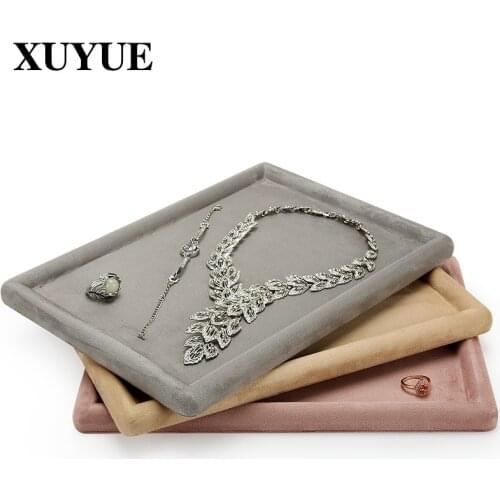 New Accessories Display Shelf to see pallet jewelry collection display tray multi-color fur display jewelry empty plate spot