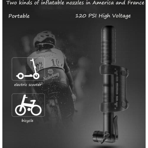 Electric scooter portable with barometer pump accessories