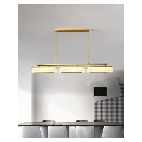 Postmodern all-copper glass light luxury chandelier personalized home creative fashion bar table chandelier