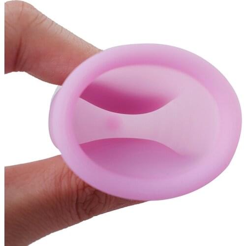 S L Reusable Silicone Menstrual Cup Ladies Women Period Soft Medical Cups