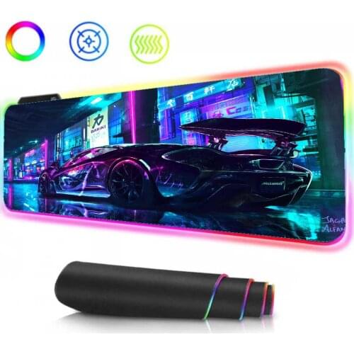 XGZ Cool Car RGB Game Player Keyboard Pad Laptop Color Light LED Gaming PC Gaming Mouse Pad Speed Gaming Accessories Office Mat