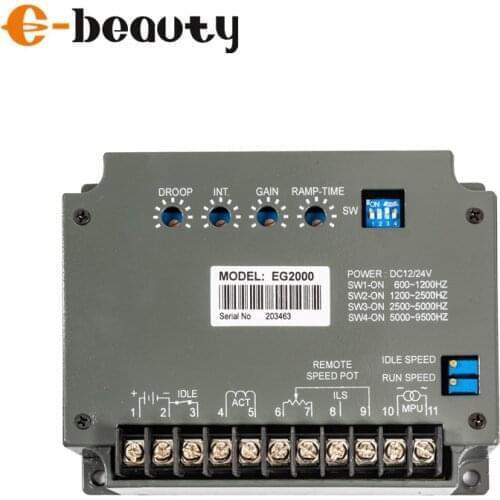Generator Spare Parts High Voltage Motor Control Panel EG3000 Board DC Electronic Governor Speed Controller EG2000