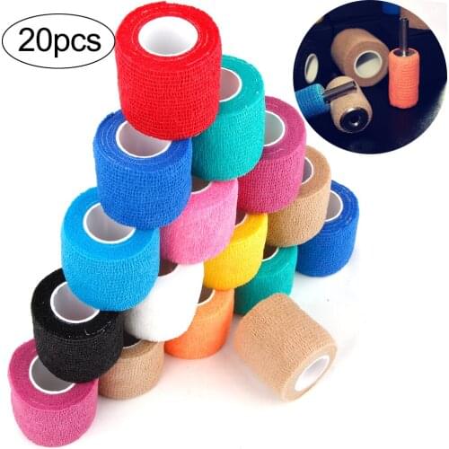 1/6/10/20Pcs Disposable Bandage Tattoo Self-adhesive Elastic Grip Bandage Wrap Sport Tape Tattoo Permanent Make up Accessories