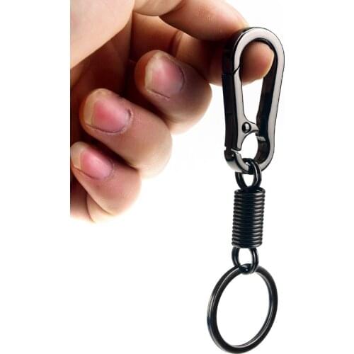 1 PCS Car key ring simple strong carabiner shape key ring waist pendant climbing hook key chain ring gift car interior