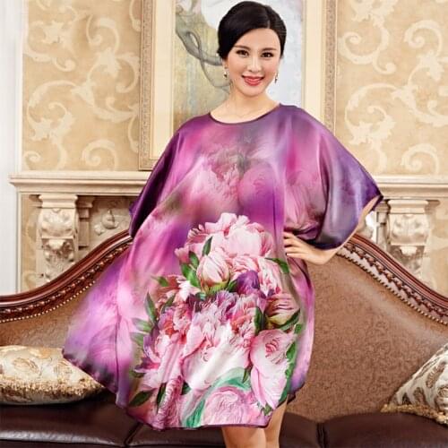 100% Mulberry Silk Nightgown Women long Silk Nightgowns For Women Beautiful Nightdress Real Silk sleepwear Ladies Female