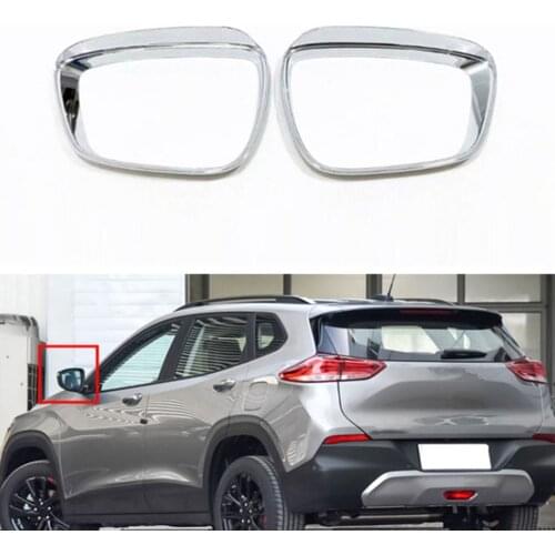 2Pcs/set Car Rear View Mirror Decoration Frame Trim Styling For Chevrolet Trax 2019 Exterior Auto Moldings