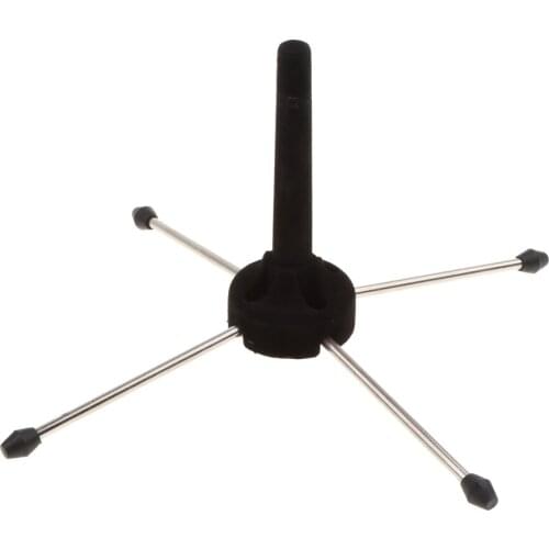 4 Leg Sax Holder Stand for Clarinet Flute Oboe Wind Instrument Parts Black