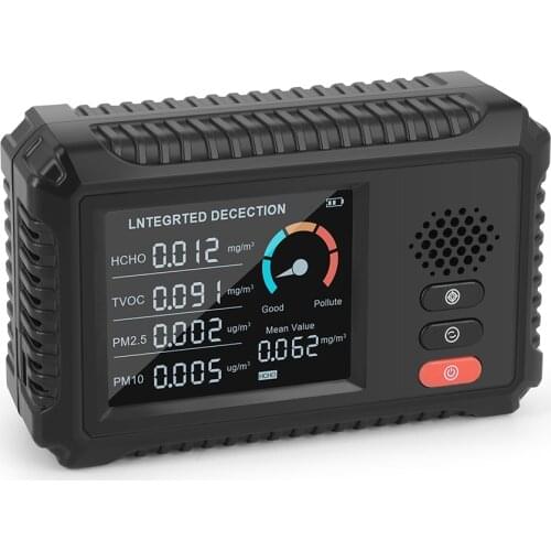 4 in 1 Digital Air Quality Monitor CO2 Sensor Mini Portable Detector for TVOC HCHO PM2.5 PM10 Home Outdoor Tester Dropshipping