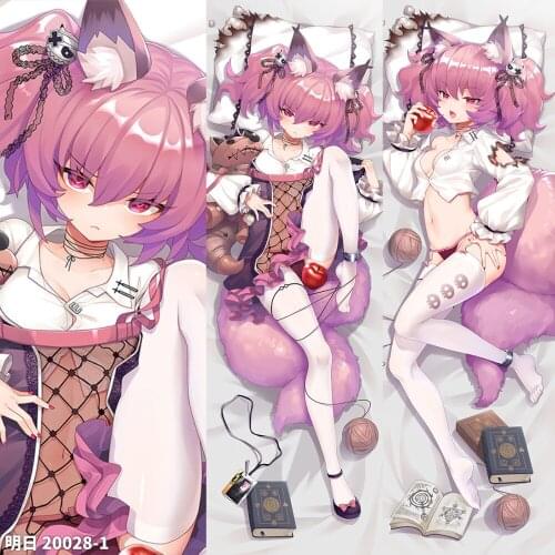 Anime Arknights SHAMARE Dakimakura 2WAY Hugging Body Pillow Case Cosplay Japanese Game Pillow Cushion Cover Xmas Gifts