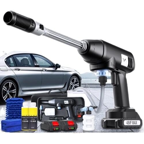 TT Wireless Car Washing Machine Car Household Portable Rechargeable High Pressure Water Gun High Power
