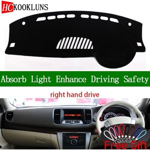 For Nissan Teana J32 2008 2009 2010 2011 2012 Right Hand Drive Dashboard Cover Car Stickers Dash Mat Carpet Interior Accessories