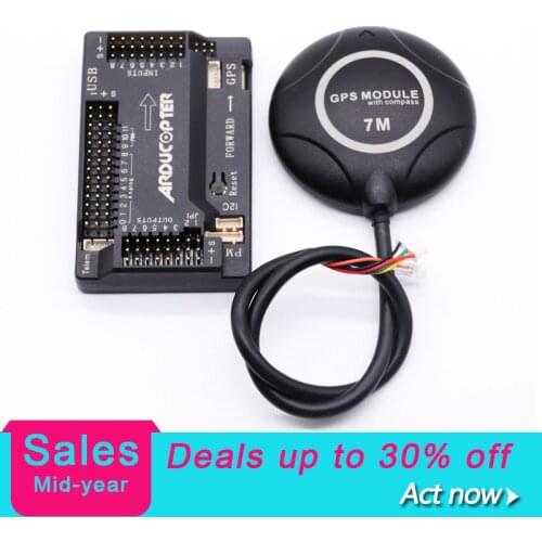 APM2.8 APM 2.8 ardupilot Flight Controller +7M gps Built in Compas 2.5 2.6 Upgraded with Casing for RC Quadcopter Multicopter
