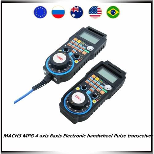 MACH3 MPG 4 axis 6axis Electronic handwheel Pulse transceiver WHB04B wireless LHB04B wired for CNC router