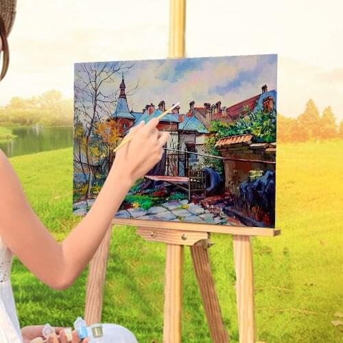 Landscape Lviv DIY Paint By Numbers Complete Kit Oil Paints 40*50 Boards By Numbers Decorative Paintings For Wholesale