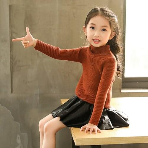 2018 new spring autumn/winter/summer Girls Kids Boys turtleneck sweater comfortable cute baby Clothes Children Clothing