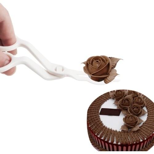 YUJIE Cream Scissors Cream Flower Plastic Silk Flower Cut Transfer Tool Cake Silk Flower Scissors Cake Decorating Accessory