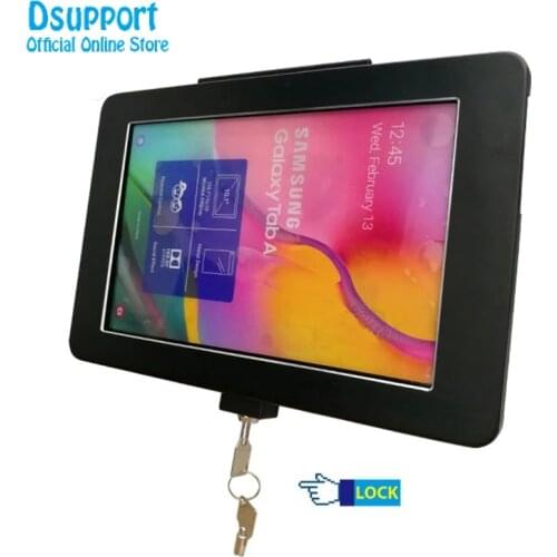 Aluminum Alloy Tablet PC wall mounted Anti Theft design Display Stand for Samsung tab A 2019 T510/T515