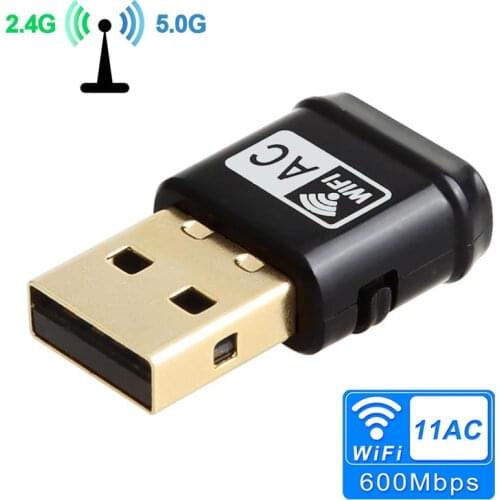 TEROW Wireless wifi Adapter AC 2.4G 5GHz Dual Band Wifi Antenna USB 600Mbps Wireless Wi Fi 802.11a/b/g/n Wi-Fi Network Card