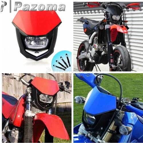 Motocross Off Road Universal Headlights Headlamp Dirt Bike Supermoto Motorcycle Headlamp for Honda CRF 250 450 FMX XR 650