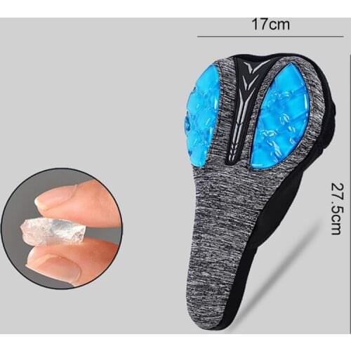Bike Saddle Wide Comfortable Soft Cycling Bike Seat Shockproof Bicycle Saddle Silicone Cushion PU Leather Seat h