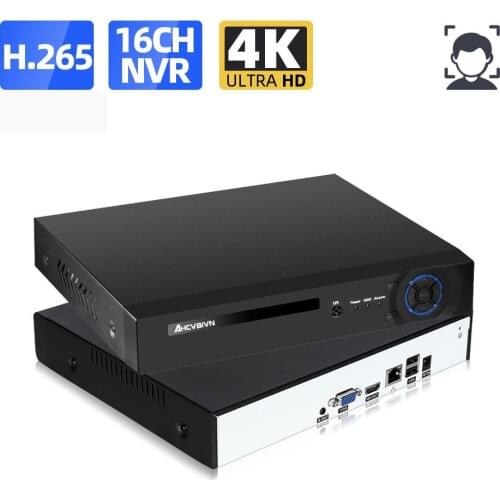 H.265 Video Surveillance NVR Recorder 4K16CH 8MP 5MP 4MP 2MP Output Motion Detect ONVIF Recorder for IP Camera Metal Case P2P