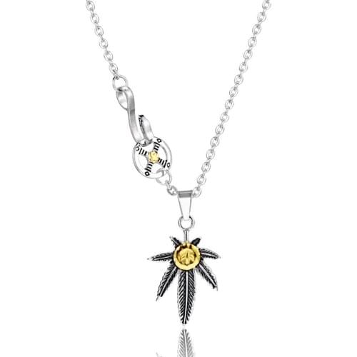 Stainless Steel Gold Flying Eagle Vintage Leave Pendant Necklace Men Punk Rock Jewelry Gift For Him with Chain