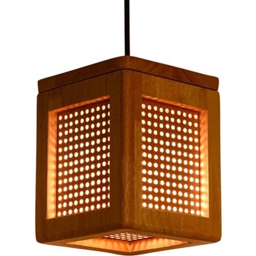 Wonderland Wood Modern Led Pendant Light American Loft Country Style Lamp for Restaurant/Bar/Dining Room/ Bedroom Home Lighting