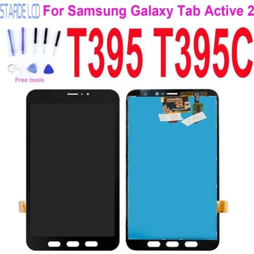8.0" LCD Display For Samsung Galaxy Tab Active 2 T395 SM-T395 SM-T395C Touch Screen Digitizer Assembly Replacement