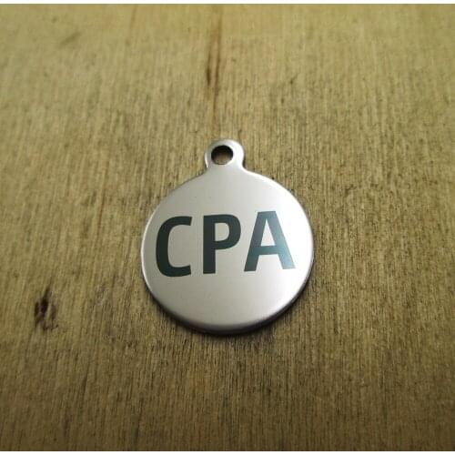 10pcs/lot--cpa stainless steel charms Laser Engraved DIY Charms Pendants