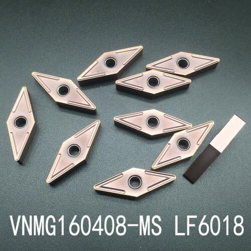 10pcs VNMG160408-MS LF6018 VNMG432 for Steel stainless steel cast iron