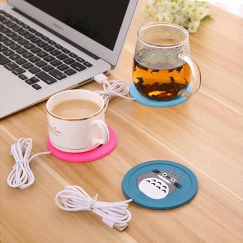 2020 Brand New Popular Useful USB Warm Cup Cute Cartoon Heating Mat Warm Pads Electric Insulation Coaster for Coffee Tea