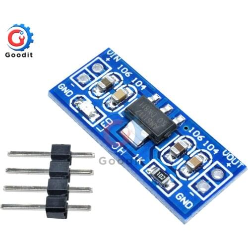 5PCS DC-DC Step Down Power Supply Module AMS1117 6-12V turn to 5V For Arduino Raspberry pi PCB Board Power Supply Converter