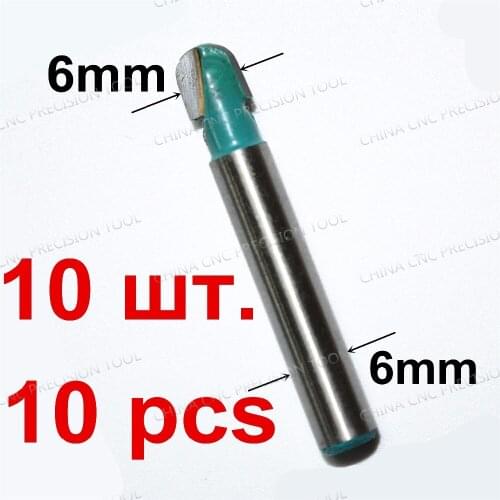 6mm*6mm,Freeshipping CNC solid carbide End Mill,tungsten steel woodworking insert router bit,wood tools,Round Bottom Milling