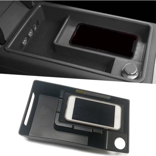 Car Wireless Charger,10W QI Phone Charging Storage Box For- A4 B9 S4 A5 B8 2019 for All Qi-Enabled Devices