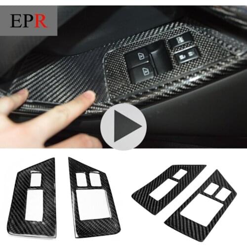 Car-styling Carbon Fiber Window Switch Control Panel RHD Fit For Nissan R35 GTR