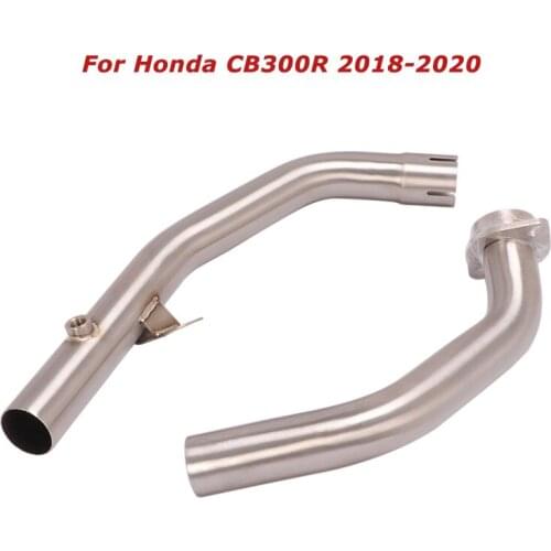 For Honda CB300R 2018 2019 2020 Motorcycle Exhaust System Front Header Pipe to Stock Muffler Tube
