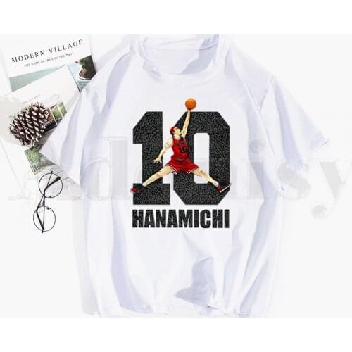 SLAM DUNK Fashion Japanese Harajuku Anime Tshirt Hip Hop Girl Print Top Tees Harajuku Tshirts Fashion Summer T-shirt