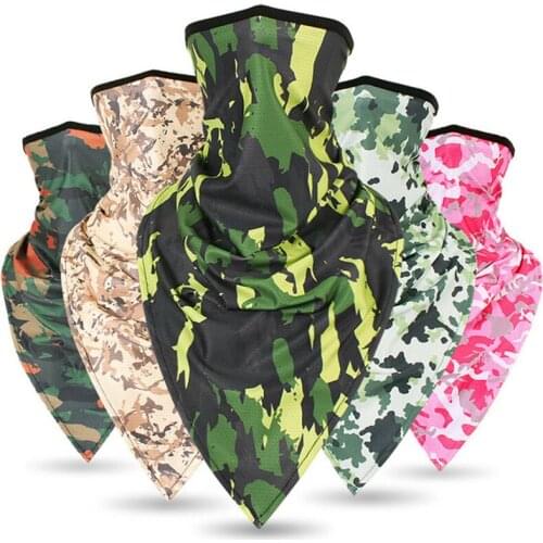 Jovivi Outdoor Camouflage Headbands Headwear Seamless Scarf Bandanas UV Protection Dust Wind Face Neck Protect Cycling Bandana