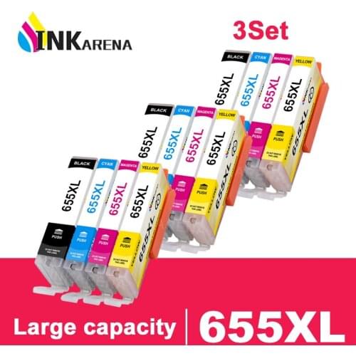 INKARENA Compatible 655 Ink Cartridge Replacement for HP 655 for HP655 Deskjet 3525 5525 4615 4625 4525 6520 6525 6625 Printer