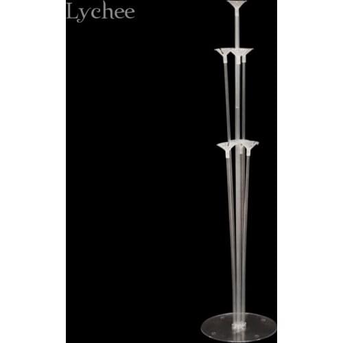Lychee Life Latex Balloon Stick Rods Plastic Balloon Holder Sticks Cup Wedding Party Decoration Accessories