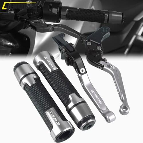 Motorcycle Accessories CNC Aluminum Brake Clutch Levers Handlebar Hand Grips ends For Kawasaki VULCAN/S 650cc 2015-2016 VULCAN S