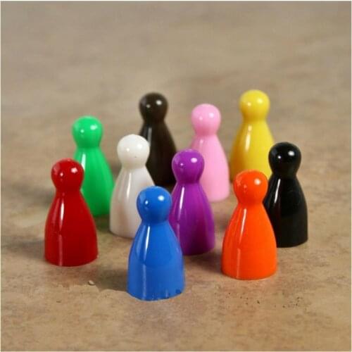 16pcs Plastic Chess Pieces Replacement Set, Spare Chess Draughts Game Parts Ludo Chess Accessories for Boys and Girls