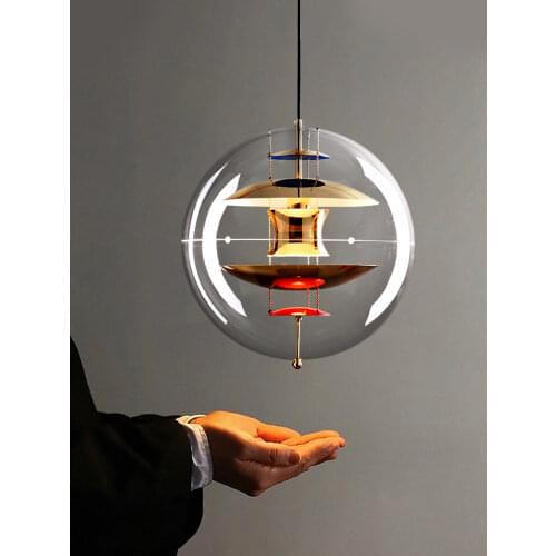 Nordic Globe Ball Planet Pendant Lights Denmark Verpan VP LED Hanging Lamp Bar Living Room Dining Room Decor Suspension Lustre